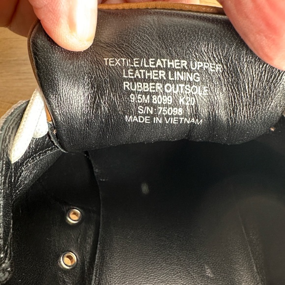 Tory Burch woman’s Sneakers in Black, White, and Brown - Picture 2 of 16